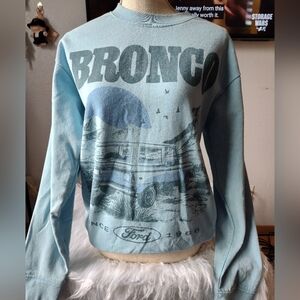 Ford Bronco Light Blue Graphic Crew neck